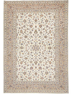 Hand Made Rug Kashan Persia 250x360 Cream White