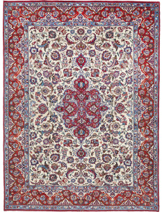 Hand Made Rug Mashad Persia 250x322 Red Cream