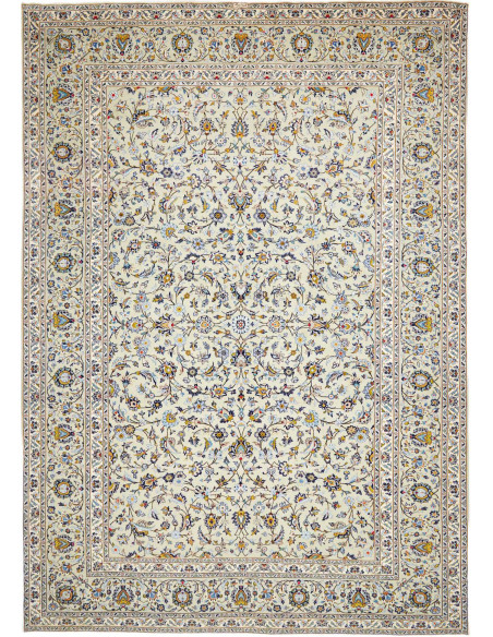 Tappeto Originale Kashan Persia 310x438 Crema B