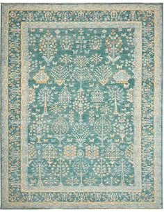 Rug Ziegler Fine Pakistan 279x354 Teal Cream