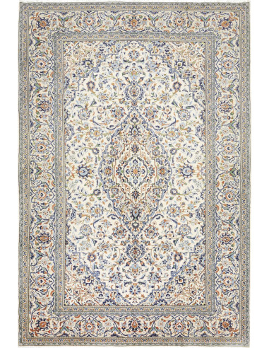 Tappeto Originale Kashan Persia 200x298 Bianco
