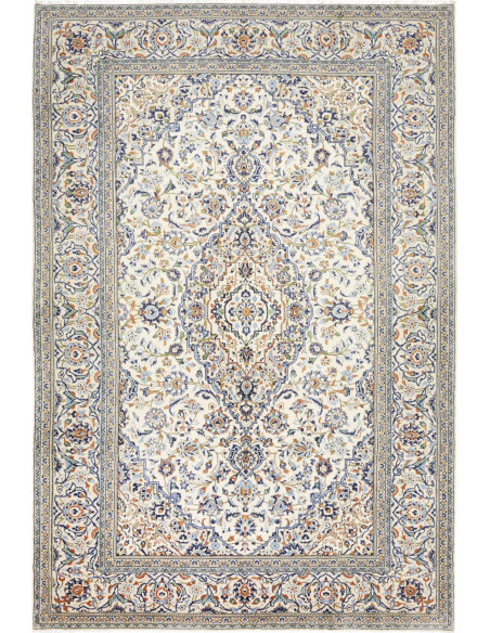 Tappeto Originale Kashan Persia 200x298 Bianco