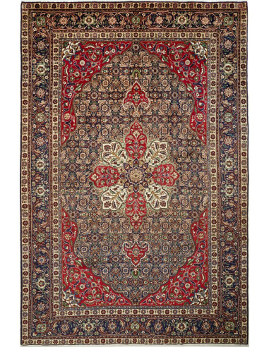 Tappeto Originale Tabriz Persia 200x305 Blu Scu