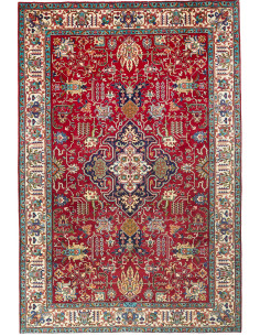 Hand Made Rug Tabriz Persia 193x286 Red Beige