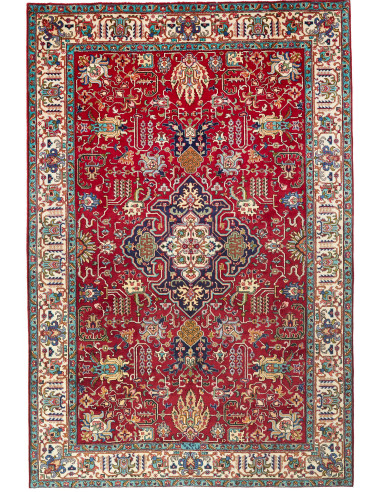 Tappeto Originale Tabriz Persia 193x286 Rosso B