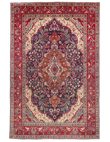 Tappeto Originale Tabriz Persia 200x300 Rosso B