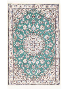 Hand Made Rug Nain 9la Persia 79x121 Emerald Gr
