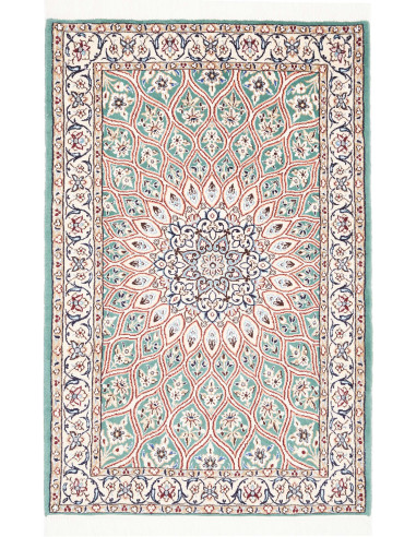 Hand Made Rug Nain 9la Persia 81x126 Mint Green