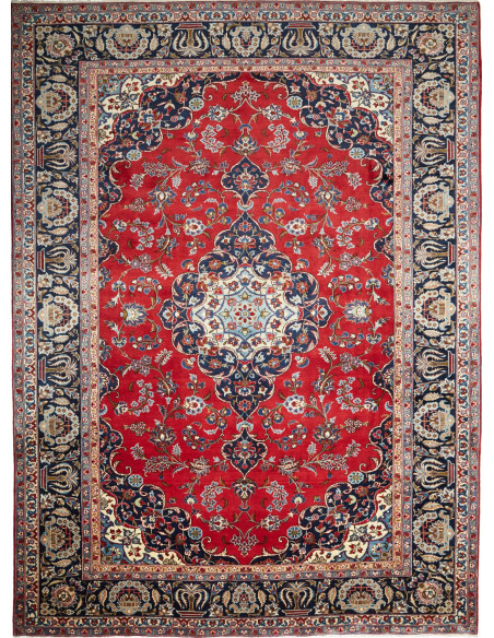 Rug Nadjafabad Persia brown white 260x356