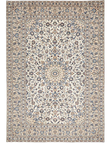 Tappeto Originale Kashan Persia 247x357 Crema B