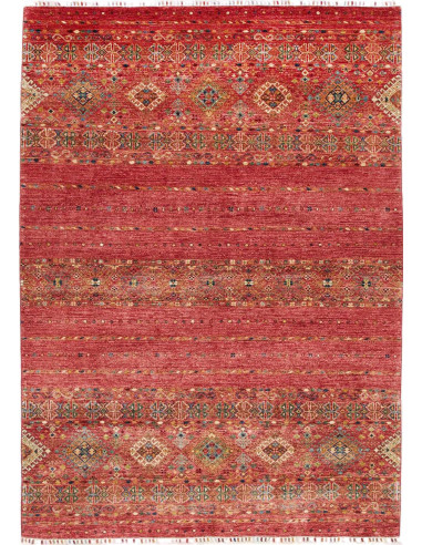 Hand Made Rug Rubin Pakistan 169x235 Red Beige