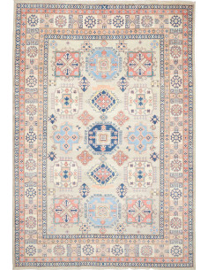 Hand Made Rug Kazak Afghanistan 203x294 Beige B
