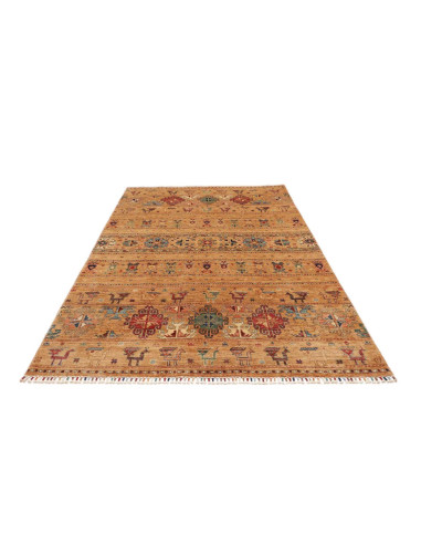 Hand Made Rug Rubin Pakistan 170x241 Brown Beig