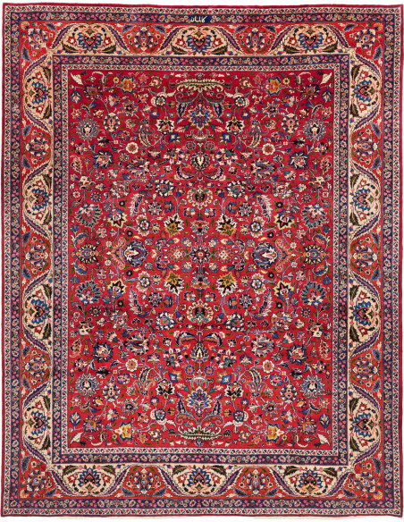 Tappeto Originale Mashad Persia 298x380 Rosso B