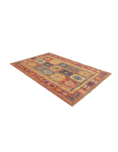 Hand Made Rug Tribal Pakistan 160x238 Red Blue