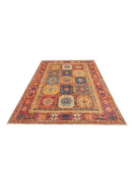 Hand Made Rug Tribal Pakistan 160x238 Red Blue