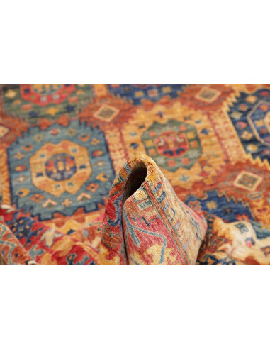 Hand Made Rug Tribal Pakistan 160x238 Red Blue