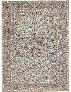 Hand Made Rug Kashan Persia 305x410 Mint Green