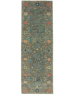 Hand Made Rug Ziegler Fine Pakistan 78x246 Teal