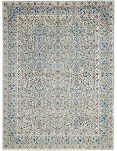 Tappeto Originale Kashan Persia 295x394 Azzurro