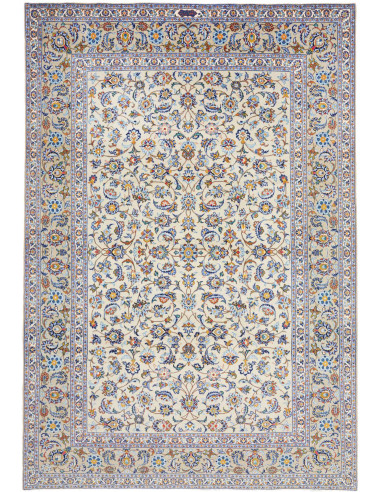 Tappeto Originale Kashan Persia 213x310 Crema B