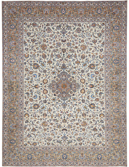 Tappeto Originale Kashan Persia 306x406 Crema B