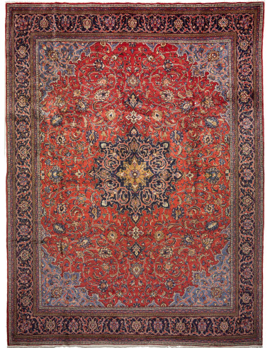 Hand Made Rug Sarough Persia 300x396 Red Blue