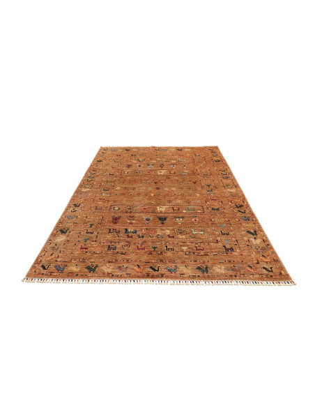 Hand Made Rug Rubin Pakistan 174x233 Rust Multi