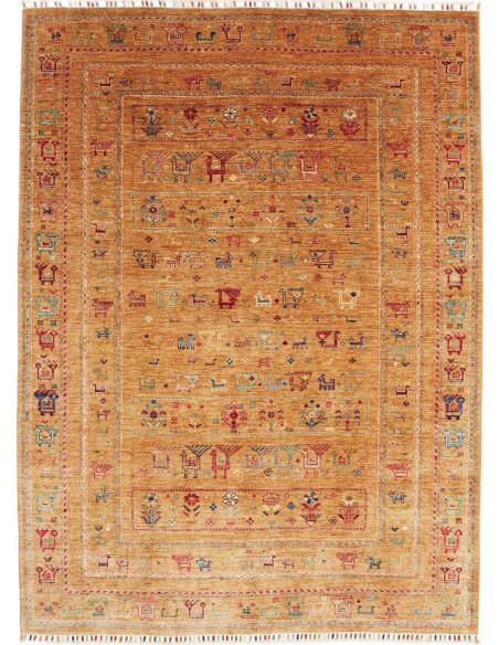 Hand Made Rug Tribal Pakistan 174x230 Ochre Rus