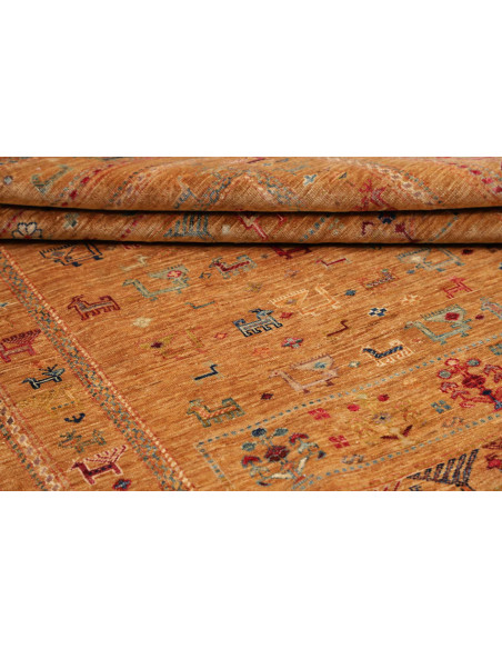 Hand Made Rug Tribal Pakistan 174x230 Ochre Rus