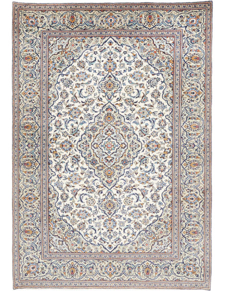 Tappeto Originale Kashan Persia 200x288 Crema B