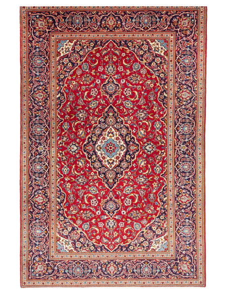 Hand Made Rug Ardakan Persia 198x302 Red Blue