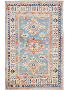 Hand Made Rug Kazak Afghanistan 96x144 Light Bl