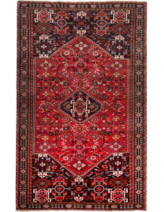 Hand Made Rug Shiraz Persia 163x258 Dark Red Na