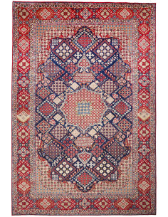 Hand Made Rug Nadjafabad Persia 275x410 Red Blu