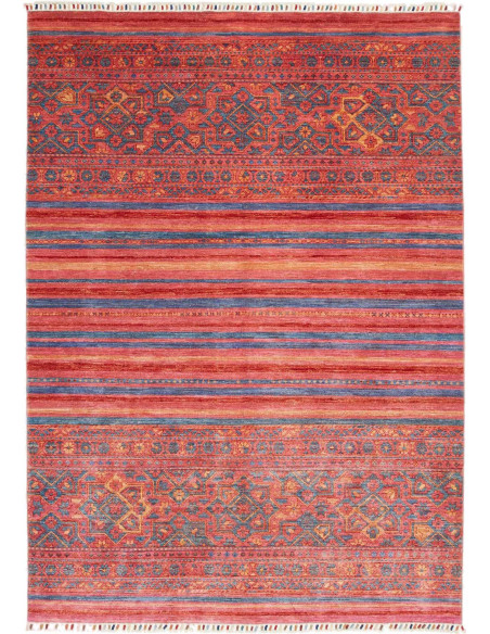 Hand Made Rug Rubin Pakistan 171x239 Red Blue
