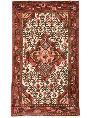 Hand Made Rug Hamadan Persia 71x122 Terracotta