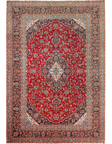Hand Made Rug Ardakan Persia 242x375 Red Blue