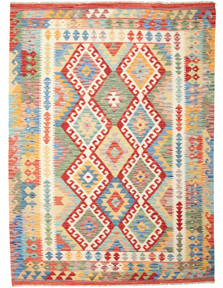 Hand Made Rug Kilim Afghanistan 171x236 Red Blu