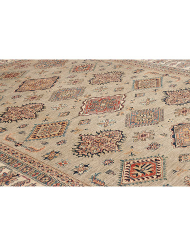 Hand Made Rug Kazak Fine Pakistan 247x346 Beige