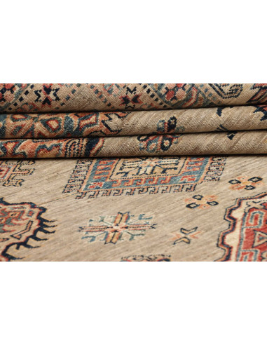 Hand Made Rug Kazak Fine Pakistan 247x346 Beige