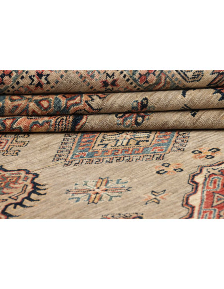 Hand Made Rug Kazak Fine Pakistan 247x346 Beige