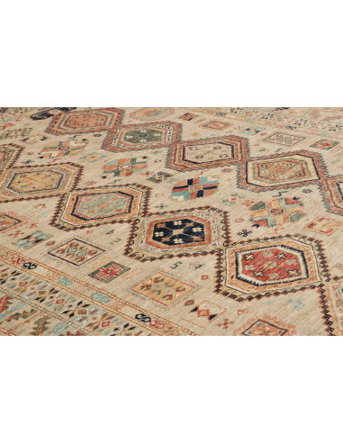 Hand Made Rug Kazak Fine Pakistan 203x303 Beige