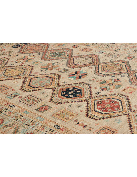 Hand Made Rug Kazak Fine Pakistan 203x303 Beige