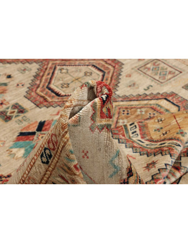 Hand Made Rug Kazak Fine Pakistan 203x303 Beige
