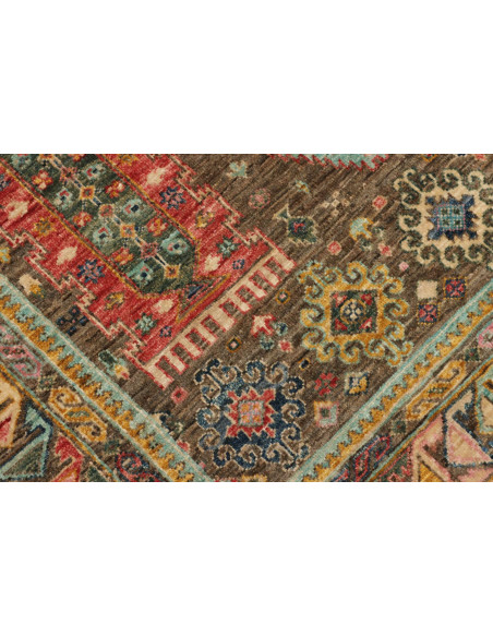 Hand Made Rug Tribal Pakistan 125x179 Brown Mul