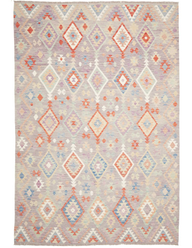Tappeto Originale Kilim Afghanistan 209x307 Gri