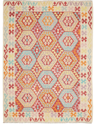 Hand Made Rug Kilim Afghanistan 175x233 Red Lig