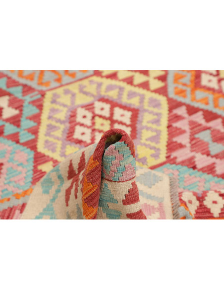 Hand Made Rug Kilim Afghanistan 175x233 Red Lig