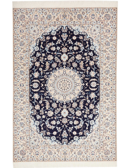 Tappeto Originale Nain 6la Persia 155x232 Blu S